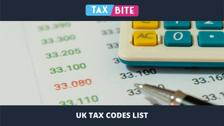 UK Tax Codes List